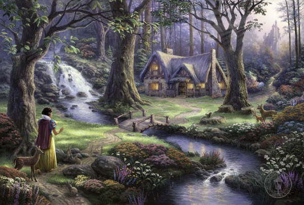 Snow White Discovers the Cottage SOLD